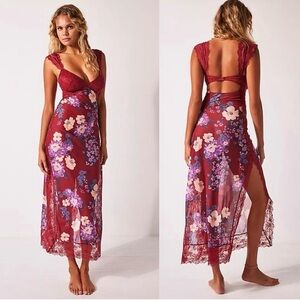Free People Suddenly Fine Maxi Slip dress